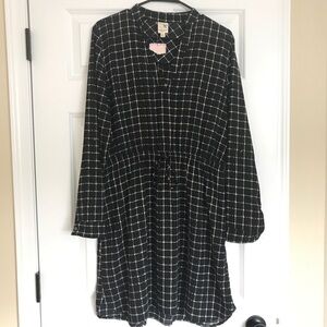 NWT black and white Pink Owl dress